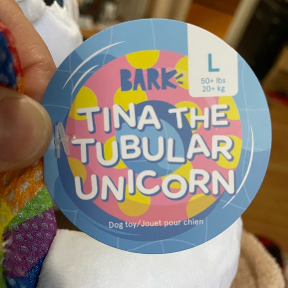 unicorn pool float shaped dog toy - Picture 6 of 6